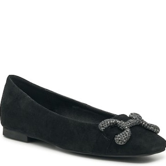 Vince Camuto | Black Slip On Flats 7.5 Square Toe‎ - Picture 1 of 6